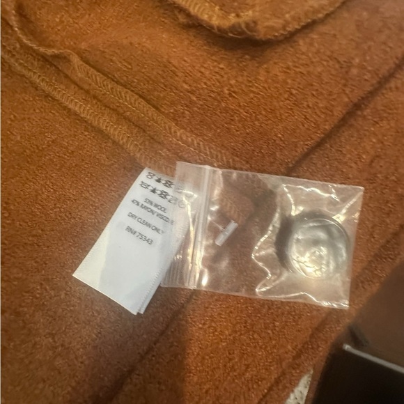 Cynthia Rowley Camel Brown Wool Blend Collar Button Up Jacket Sz S NWOT Autumn - Picture 5 of 9